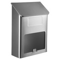 Qualarc Metros mailbox, stainless steel with window WF-L002